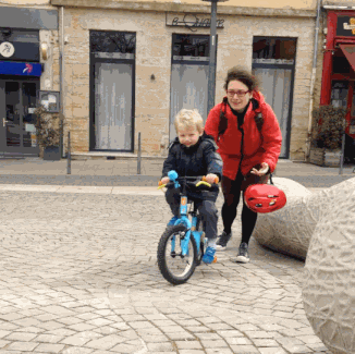 Learning to ride a bike!