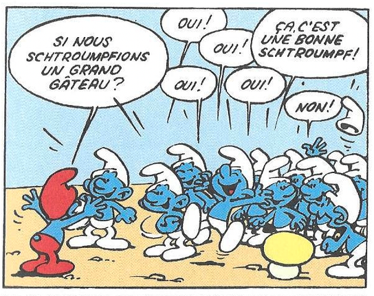 Smurfs extract (in French)