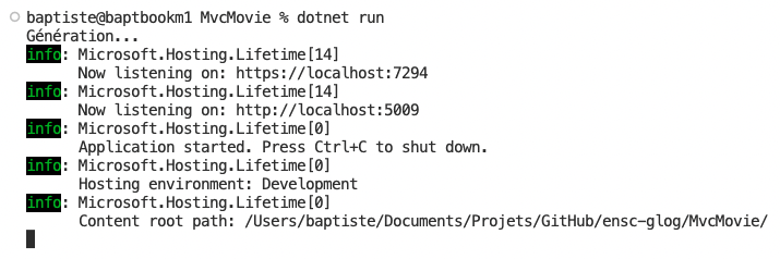dotnet run
