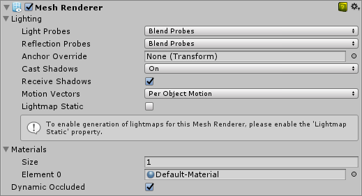 Mesh renderer